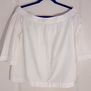Madewell Off Shoulder White Top